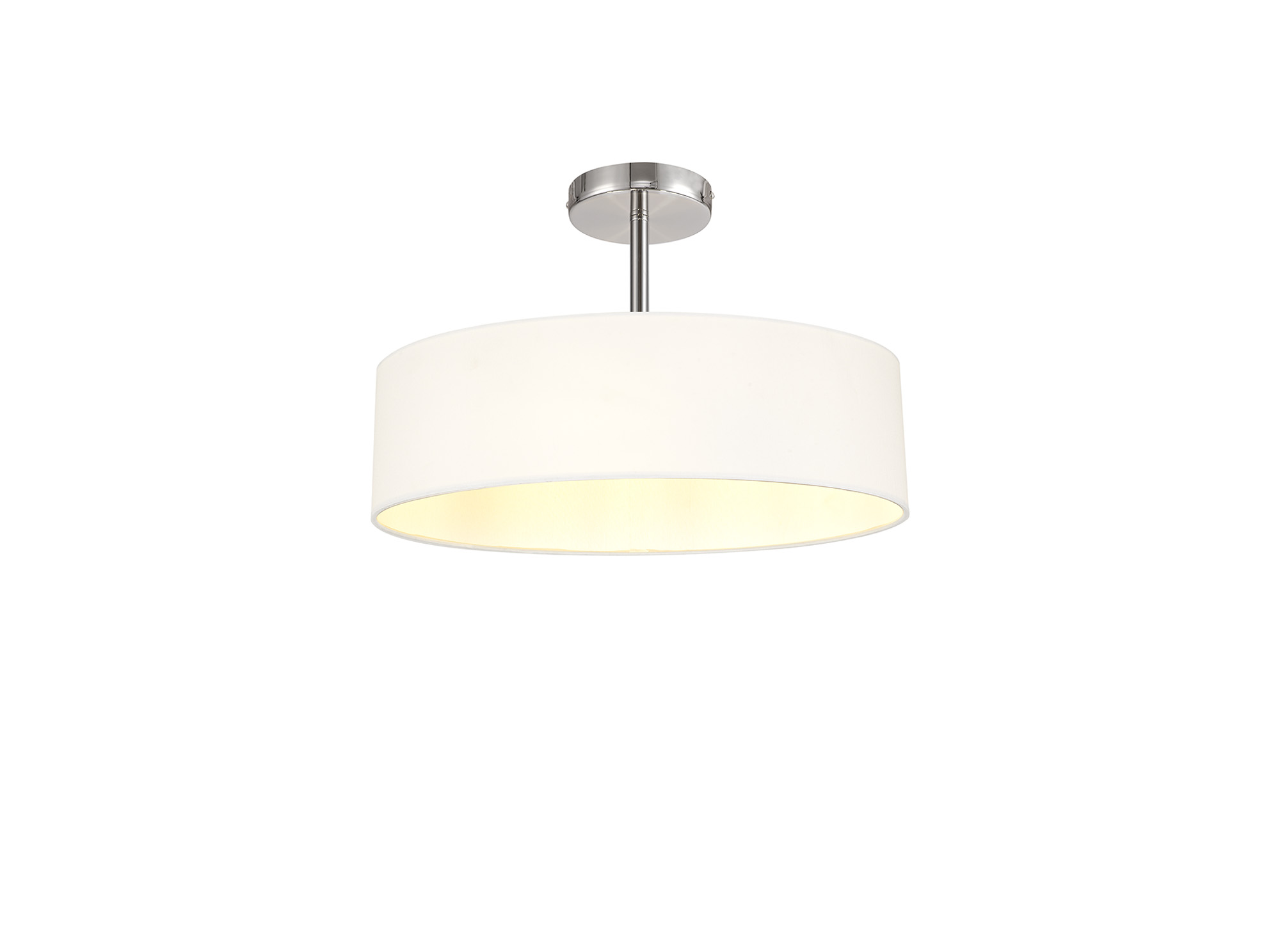 Baymont CH WH Ceiling Lights Deco Semi Flush Fittings